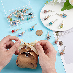 Lampwork & Glass Pendant Decoratons&nbsp;HJEW-GO00027