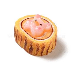 Cute Pig Theme Resin Imitation Food Decoden Cabochons&nbsp;RESI-U0003-02D
