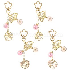 Alloy Enamel Pendant Keychains&nbsp;HJEW-FS00052-02