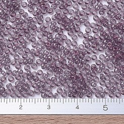 MIYUKIラウンドロカイユビーズ  日本製シードビーズ  11/0  （rr2448)ダークトパーズレインボーゴールド光沢  2x1.3mm  穴：0.8mm  約1111個/10g&nbsp;X-SEED-G007-RR2448