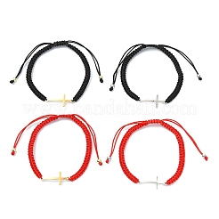 4Pcs 4 Styles Adjustable 201 Stainless Steel Link Bracelets&nbsp;BJEW-JB13790