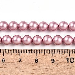 Baking Paint Pearlized Glass Pearl Bead Strands&nbsp;HY-N002-6mm-C01