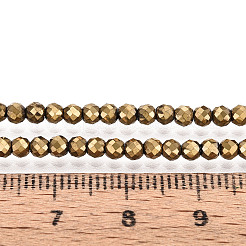 Electroplate Glass Beads Strands&nbsp;X-GLAA-H021-01B-FP07
