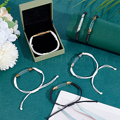 6Pcs 6 Styles Transparent Glass Vial Link Bracelets&nbsp;BJEW-PH01888