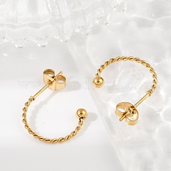 201 Stainless Steel Stud Earring&nbsp;EJEW-C131-06G