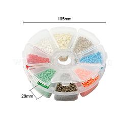 8000Pcs 8 Colors Handmade Polymer Clay Sprinkle Beads&nbsp;CLAY-YW0001-13C