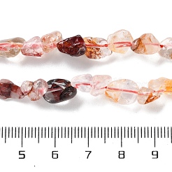 Natural Hematoid Quartz/Ferruginous Quartz Beads Strands&nbsp;G-P497-01C-01