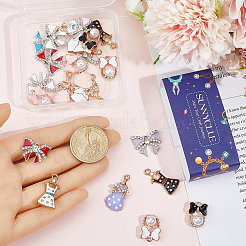 26Pcs 13 Styles Alloy Enamel Pendants&nbsp;ENAM-SC0007-62