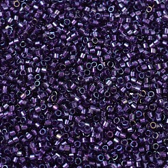 MIYUKIデリカビーズ  シリンダー  日本製シードビーズ  11/0  （db1756)輝く紫色の裏地アメジストab  1.3x1.6mm  穴：0.8mm  約2000PCS /ボトル  10 G /ボトル&nbsp;SEED-JP0008-DB1756