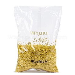 MIYUKIラウンドロカイユビーズ  日本製シードビーズ  8/0  （rr2311)マット不透明カナリア  3mm  穴：1mm  約19000~20500個/ポンド&nbsp;SEED-G008-RR2311