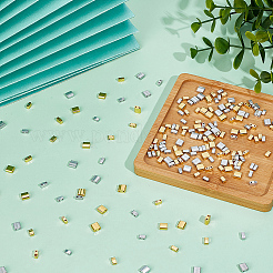 180Pcs 4 Styles 2-Hole Glass Seed Beads&nbsp;SEED-ME0001-09B