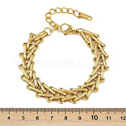 304 Stainless Steel Link Chain Bracelets for Women&nbsp;BJEW-C113-01G