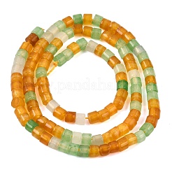 天然染め白翡翠ビーズ連売り  ディスク  ヒシビーズ  ミックスカラー  3~4x3~3.5mm  穴：0.8mm  約114個/連  14.92''（37.9センチメートル）&nbsp;GG-CBA0743-I03