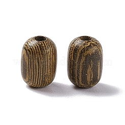 ウッドビーズ  無鉛の  コラム  コーヒー  7x5mm  穴：1.5mm&nbsp;WOOD-I008-06