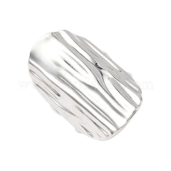 Oval 304 Stainless Steel Chunky Cuff Rings&nbsp;RJEW-S626-05P