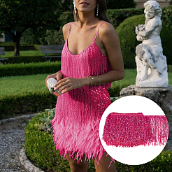 5M Paillette Tassel Polyester Ribbon Trim&nbsp;OCOR-BC0006-56C