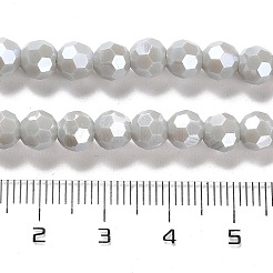 Electroplate Opaque Glass Beads Strands&nbsp;EGLA-A035-P6mm-A22