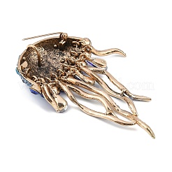 Jellyfish Alloy Rhinestones Tassel Brooches&nbsp;JEWB-S022-11A