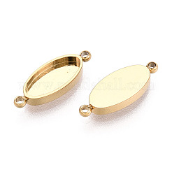 304 Stainless Steel Connector Cabochon Settings&nbsp;STAS-N115-34G