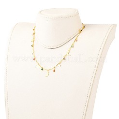 Brass Enamel Pendant Necklaces&nbsp;NJEW-JN03120