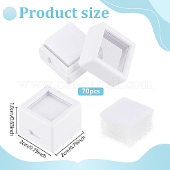 70Pcs ABS Plastic Jewelry Gift Boxes&nbsp;CON-WH0088-88A-01