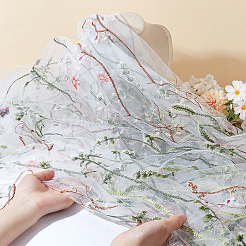 3 Yards Polyester Gauze Embroidery Fabric&nbsp;OCOR-ME0001-15