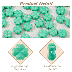 200Pcs Opaque Acrylic Beads&nbsp;SACR-HS0001-01