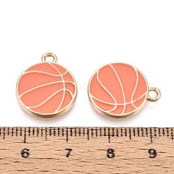 Rack Plating Alloy Enamel Pendants&nbsp;PALLOY-T091-19G