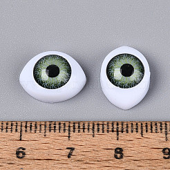 クラフトプラスチック人形の眼球  ハロウィンホラー小道具  ダークシーグリーン  10.5x14x6mm&nbsp;DIY-WH0057-A02
