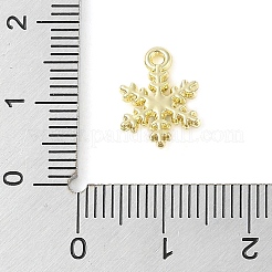 ラインストーン ペンダント付き合金  スノーフレーク  ゴールドカラー  グリーン  13x9.5x2.5mm  穴：1.2mm&nbsp;ALRI-U001-02A-01