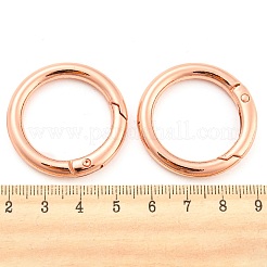 合金プッシュ式リングカン  Oリング  ローズゴールド  35x5mm  内径：25mm&nbsp;PALLOY-H246-RG