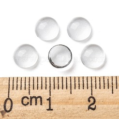 Transparent Glass Cabochons&nbsp;GGLA-R026-6mm