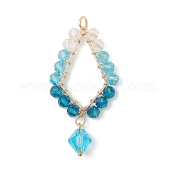Glass Pendants&nbsp;PALLOY-JF04731-02