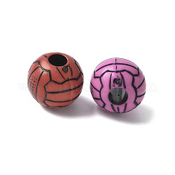 Sports Theme Opaque Acrylic Beads&nbsp;OACR-D302-02A
