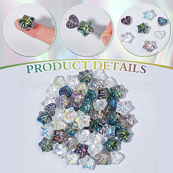 120Pcs 10 Styles Electroplate Transparent Glass Beads Sets&nbsp;EGLA-SP0001-25