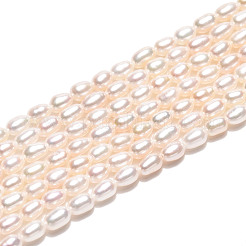 Natural Cultured Freshwater Pearl Beads Strands&nbsp;PEAR-N024-01-4AB