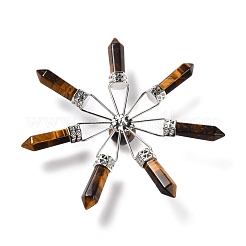 Natural Tiger Eye 7 Chakra Points Energy Generator&nbsp;DJEW-I016-01P-04