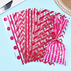 100Pcs 4 Styles Rectangle Plastic Candy Bags&nbsp;ABAG-WH20013-19E