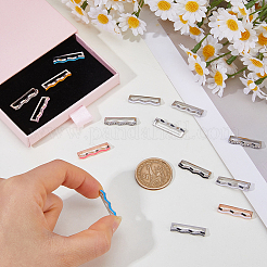15Pcs 3 Colors Alloy Wave Watch Band Charms for Watch Loops Accesssories&nbsp;FIND-FH0017-65