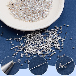 2000Pcs Brass Crimp Beads&nbsp;KK-SP0002-62S