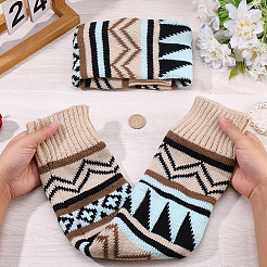 1 Pair Acrylic Fiber Leg Warmers Socks&nbsp;AJEW-CY0002-12B