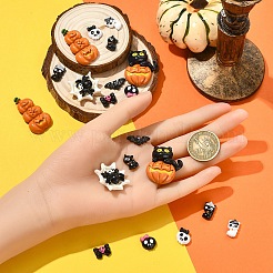 20Pcs 10 Styles Halloween Opaque Resin Cabochons&nbsp;CRES-YW0002-58