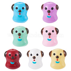 7Pcs 7 Colors Handmade Lampwork Enamel Beads&nbsp;LAMP-TA0001-76