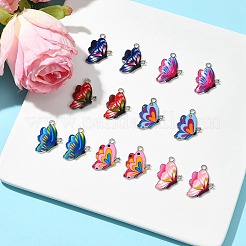 14Pcs 7 Colors Printed Alloy Pendants&nbsp;FIND-FS0002-04