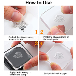 PVC Plastic Clear Stamps&nbsp;DIY-WH0631-0223
