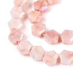 Anti-Tarnish Electroplate Glass Beads Strands&nbsp;GLAA-T028-6mm-02I