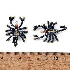 Glass Seed Beaded Pendants&nbsp;PALLOY-MZ01425