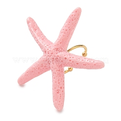 304 Stainless Steel & Resin Cuff Rings&nbsp;LS-RE-CBAB0AE-01G-B