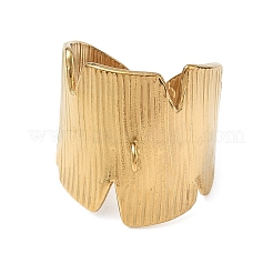 Textured Bark 304 Stainless Steel Cuff Rings Components&nbsp;SA-CBA45D5-12G