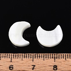 天然トロカスシェルビーズ  ムーン  貝殻色  12x9.5x3mm  穴：0.9mm&nbsp;BSHE-E026-13